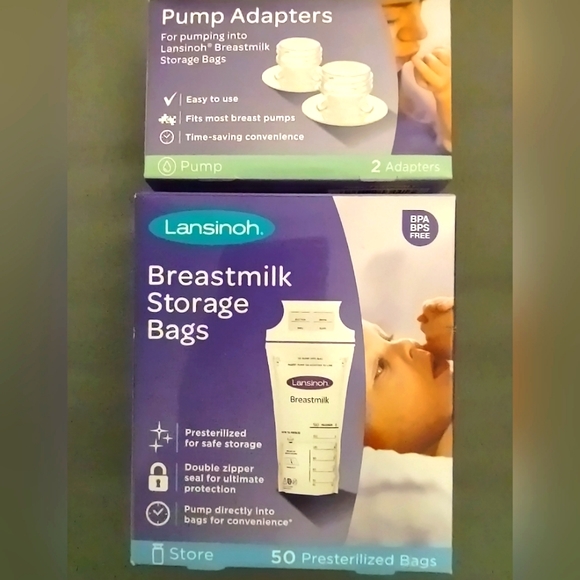 Lansinoh Other Lansinoh Pump Adapters Milk Bags Bundle Poshmark